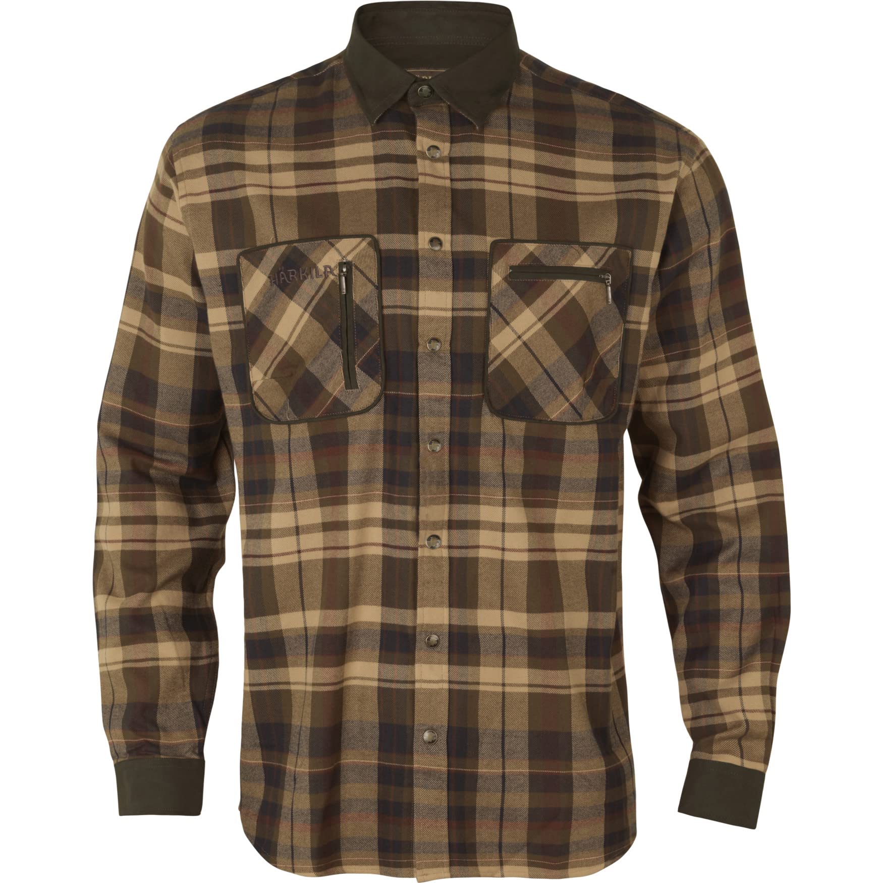 Härkila Pajala Hemd – Pajala Hemd Flanell mit Microsuede-Verstärkungen