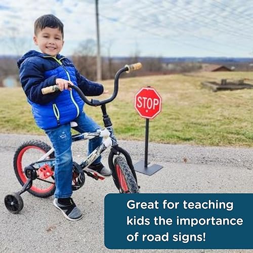 Miniatura 4 de Children's Factory Juego de señales de tráfico, juego de 4 señales, AFB2600, equipo de juego al aire libre para niños, cuidado diurno y actividad de