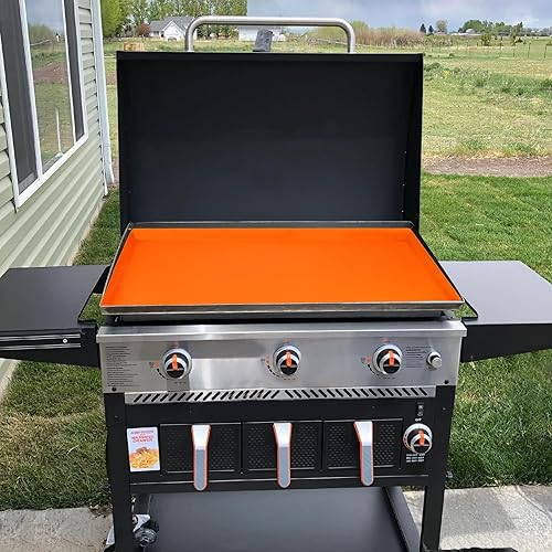 Miniatura 8 de MOFEEZ Alfombrilla de silicona para parrilla Blackstone de 28 pulgadas, resistente de grado alimenticio, protege de roedores, insectos, desechos y