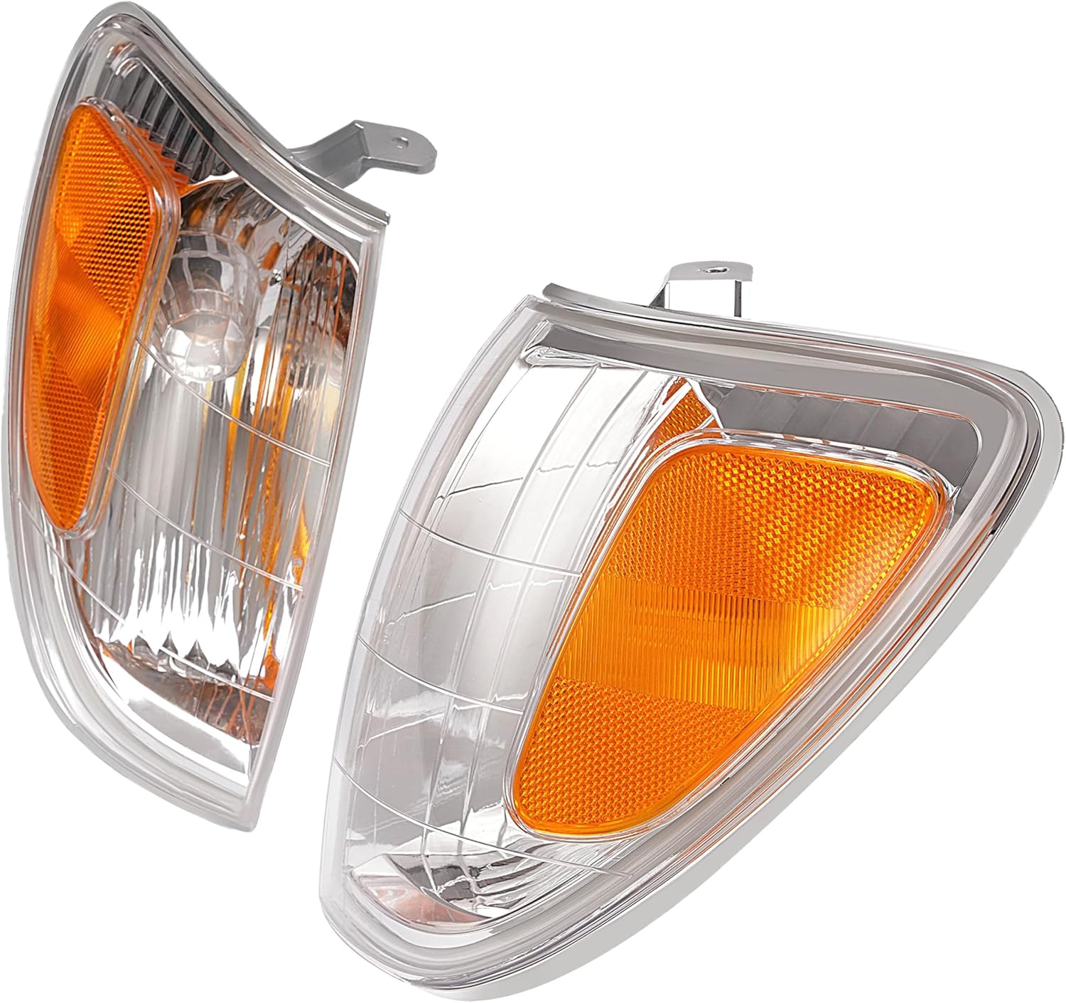 HECASA Pair Corner Light Compatible with 1998-2004 Toyota Land Cruiser Replacement for 8151060500 8152060370 TO2520167 TO2521167 Corner Lamp Driver & Passenger Side Clear Lens