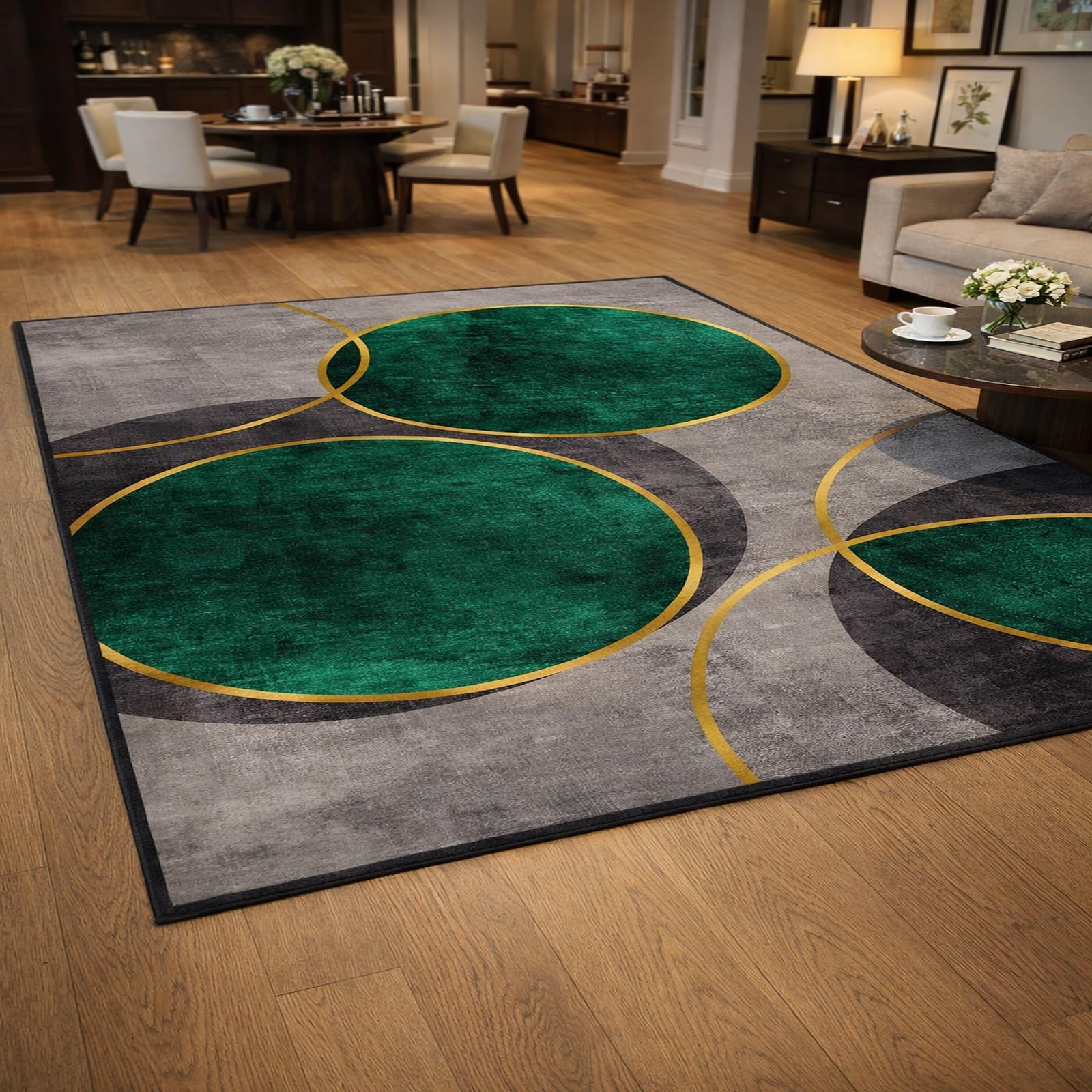 Alfombras para sala de estar Rururug de 70x140 cm lavables y antideslizantes