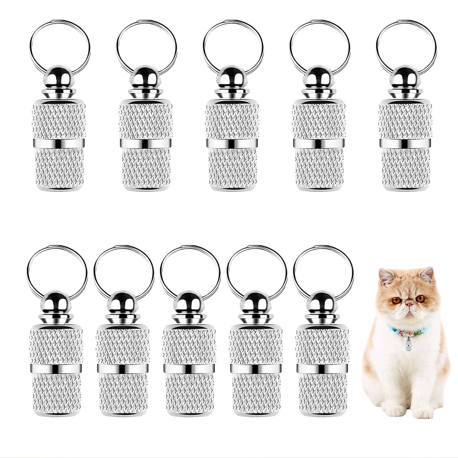 Auroriel 10 Personalized Address Tags for Dogs and Cats, Dog Brand Engraving, Pet Tags ID for Dogs and Cats, Nameplate for Cats, Safety Collar Accessories