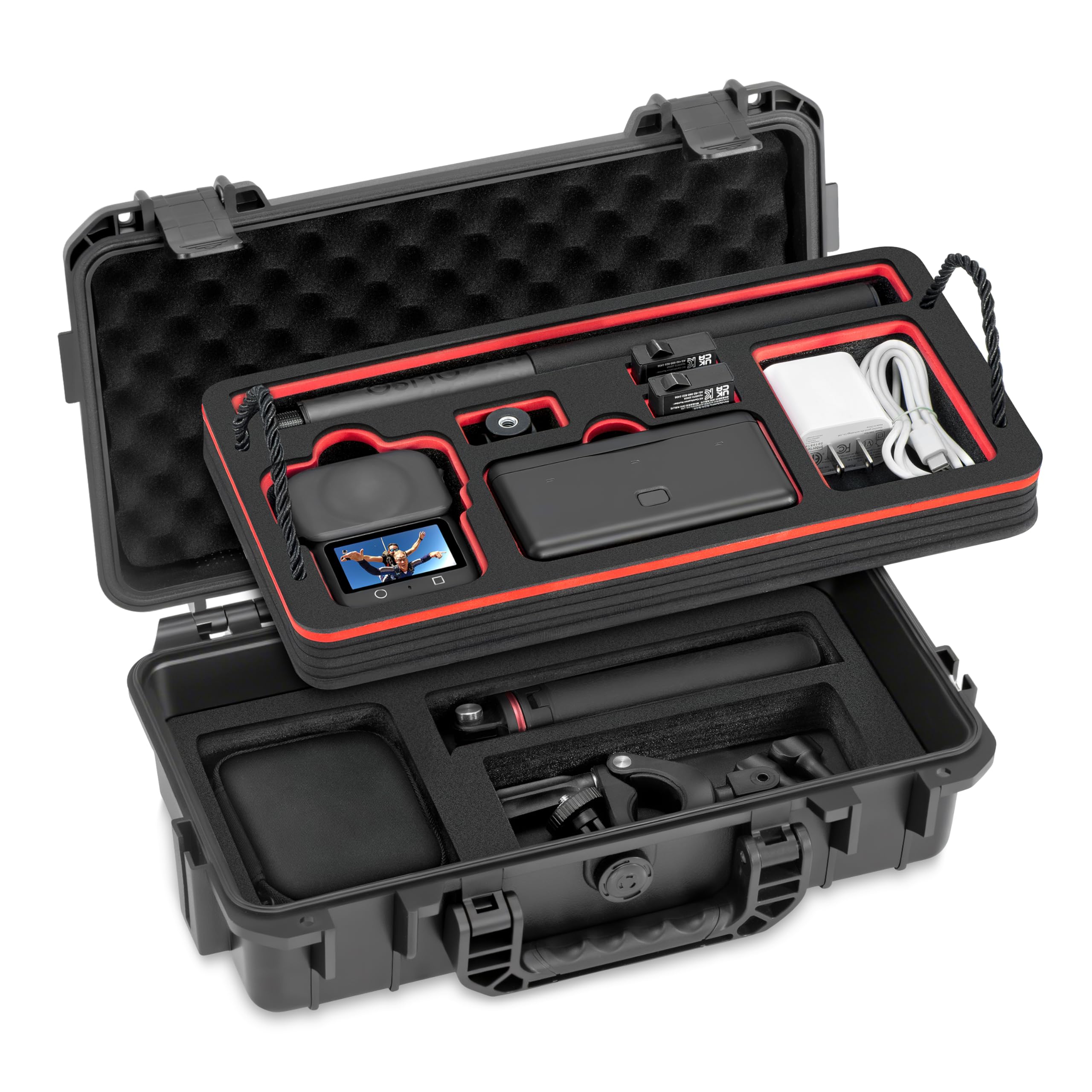STARTRC PHOTO Osmo 360 Wasserdichter Tasche,Doppelwandiger Koffer für DJI 360, Tragbarer Reisekoffer für DJI Osmo 360 Adventure Combo Zubehör