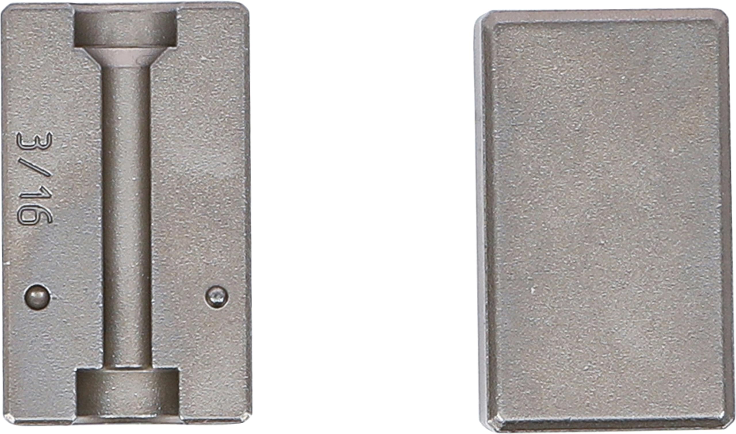 BGS 3057-14 | Szczęki do BGS 3057 | Ø 4,75 mm (3/16")