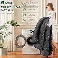 Vista 7 de Cubrecolchón prémium 100% impermeable tamaño Queen, transpirable, protector de cama de rayón de bambú, funda de sábana de bolsillo profundo de 8 a