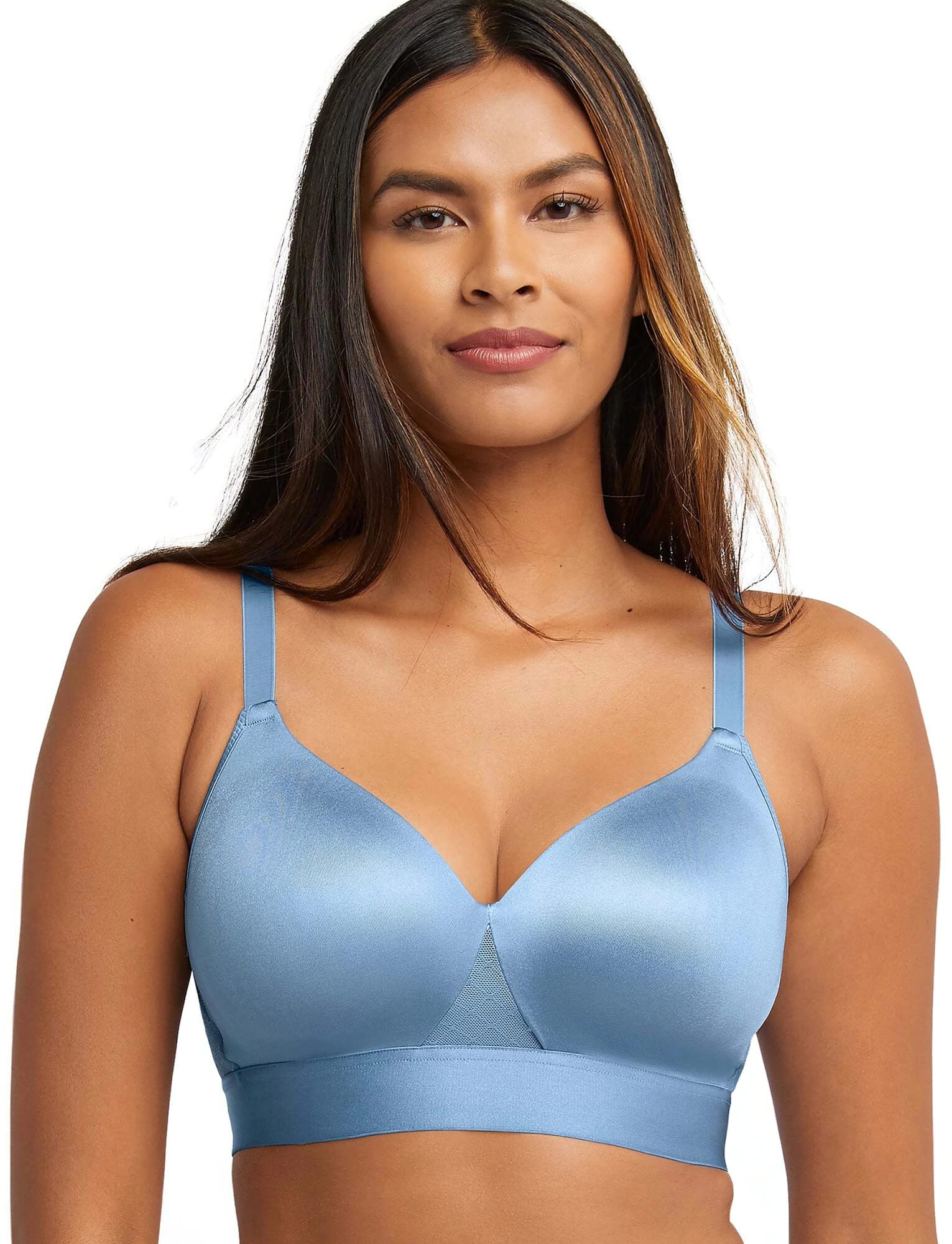 Bali One Smooth U Bounce Control Wire-Free T-Shirt Bra 42C, Blue Sky Ahead