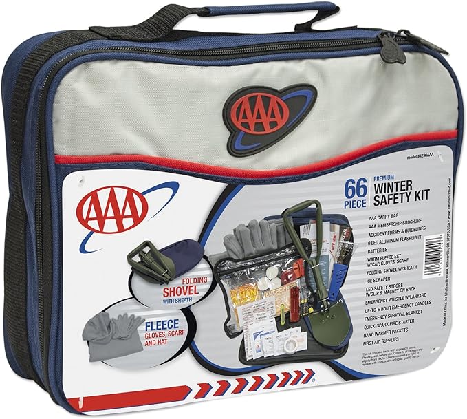 Kit de Seguridad Vial Lifeline 66 Piezas AAA Clima Severo miniatura 2