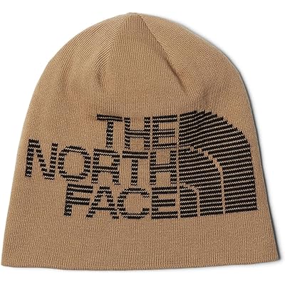 The North Face Reversible Highline Beanie utility brown/tnf black