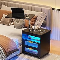 Vista 9 de HNEBC Mesita de noche con cajones 9603/91033