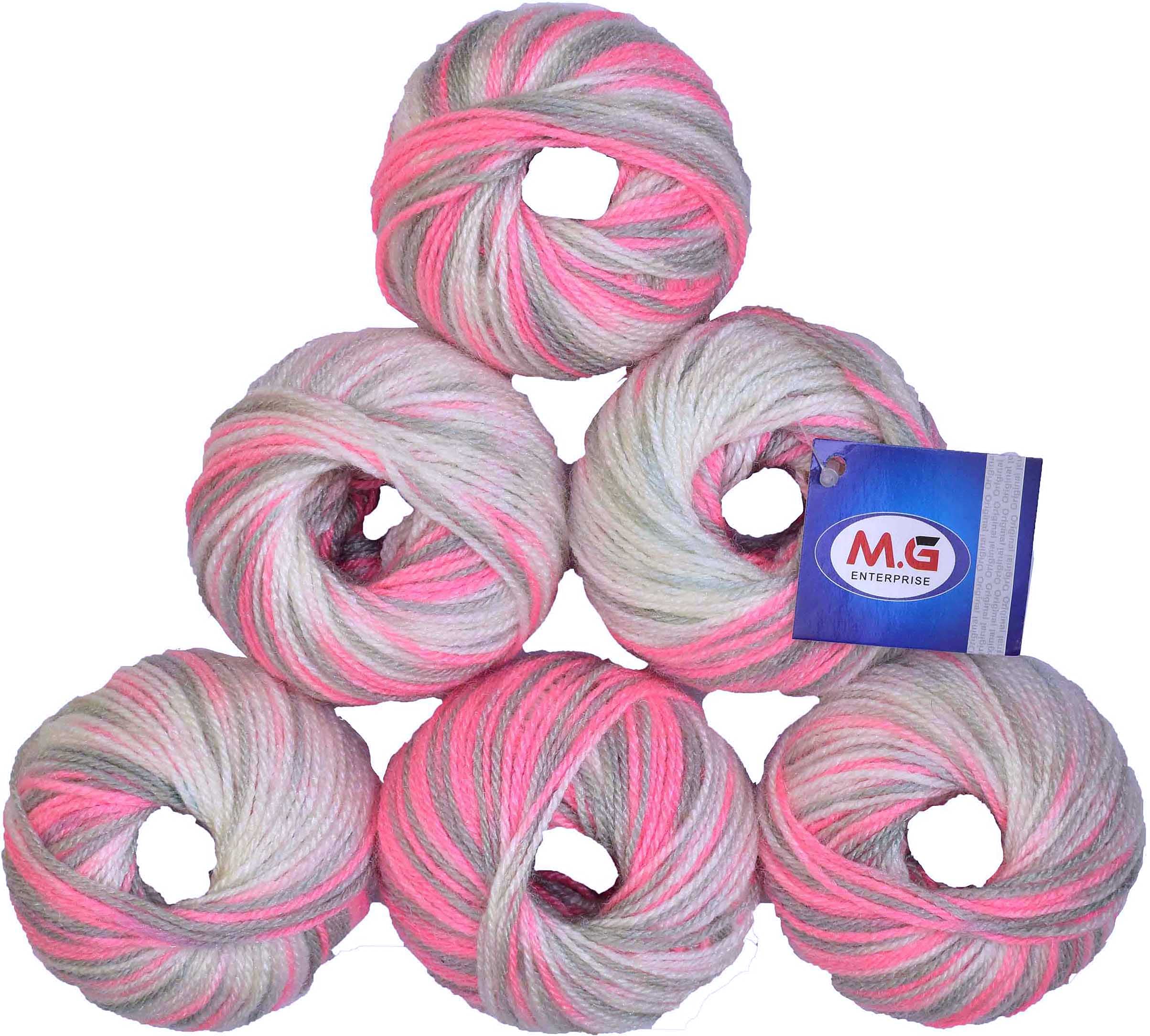 SIMI ENTERPRISE100% Acrylic Wool M8 (Pack of 10) Baby Soft Wool Ball Hand Knitting Wool/Art Craft Soft Crochet Hook Yarn, Needle Knitting Yarn Thread Dyed … X