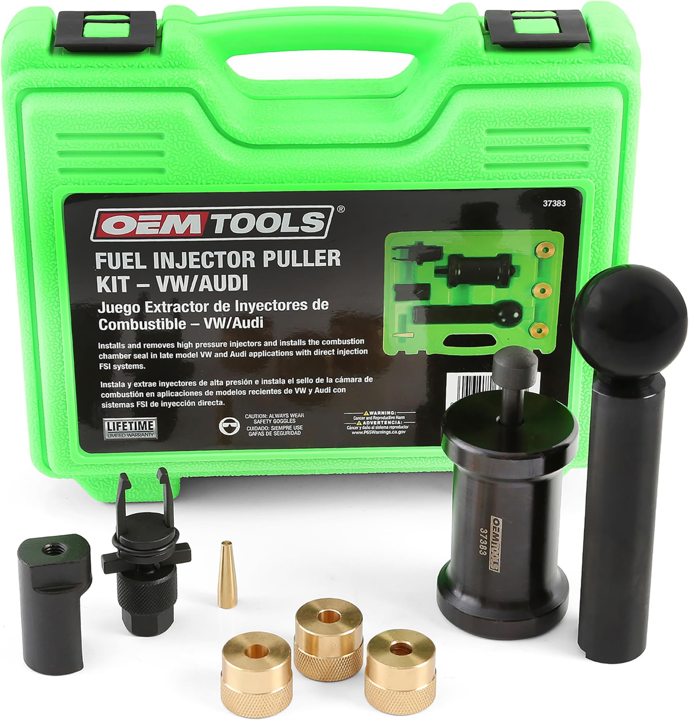 OEMTOOLS 37383 VW Fuel Injector Removal Tool, Audi Fuel Injector Puller Kit for 2.0L TSI/FSI/TSFI Engines, Compatible with T10133, Tool for Professional Automotive Technicians