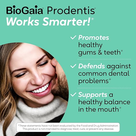 BioGaia Prodentis | Dental Probiotic Drops | Promotes Healthy Gums & Teeth | Defends Against Dental Problems | Replenishes Oral Microbiome | Improves Oral Health | Unflavored | 25 Day Supply