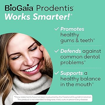 BioGaia Prodentis | Dental Probiotic Drops | Promotes Healthy Gums & Teeth | Defends Against Dental Problems | Replenishes Oral Microbiome | Improves Oral Health | Unflavored | 25 Day Supply