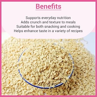 JALPUR MILLERS Premium Melon Seeds 50g – Natural Snack and Cooking Ingredient, Rich in Nutrients, Great for Salads, Baking, and Traditional Recipes, Fresh and Healthy, Whole Seeds for Versatile Use