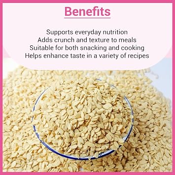 JALPUR MILLERS Premium Melon Seeds 200g – Natural Snack and Cooking Ingredient, Rich in Nutrients, Great for Salads, Baking, and Traditional Recipes, Fresh and Healthy, Whole Seeds for Versatile Use