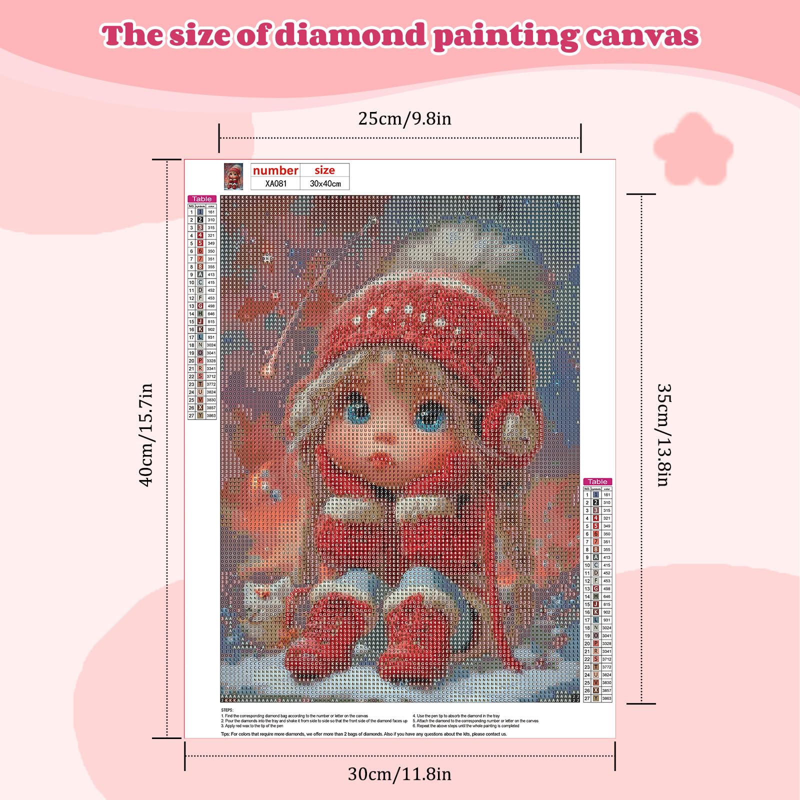 NEWENMO Adorable Elf Diamond Painting Kits for Adults,Beautiful Starry Sky Diamond Art Kit Complete,5D Diamant Painting,DIY Full Drill Gem Art Kits for Adults Beginners,for Home Decoration-30x40cm - Image 2