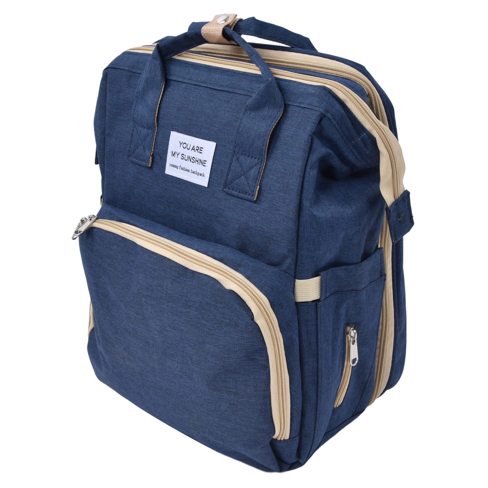 Baby Doll Diaper Bag, Neutral Appearance Load Bearing Baby Diaper Bag for Baby Bottles for New Moms for Wet Wipes(Navy Blue)-image-2