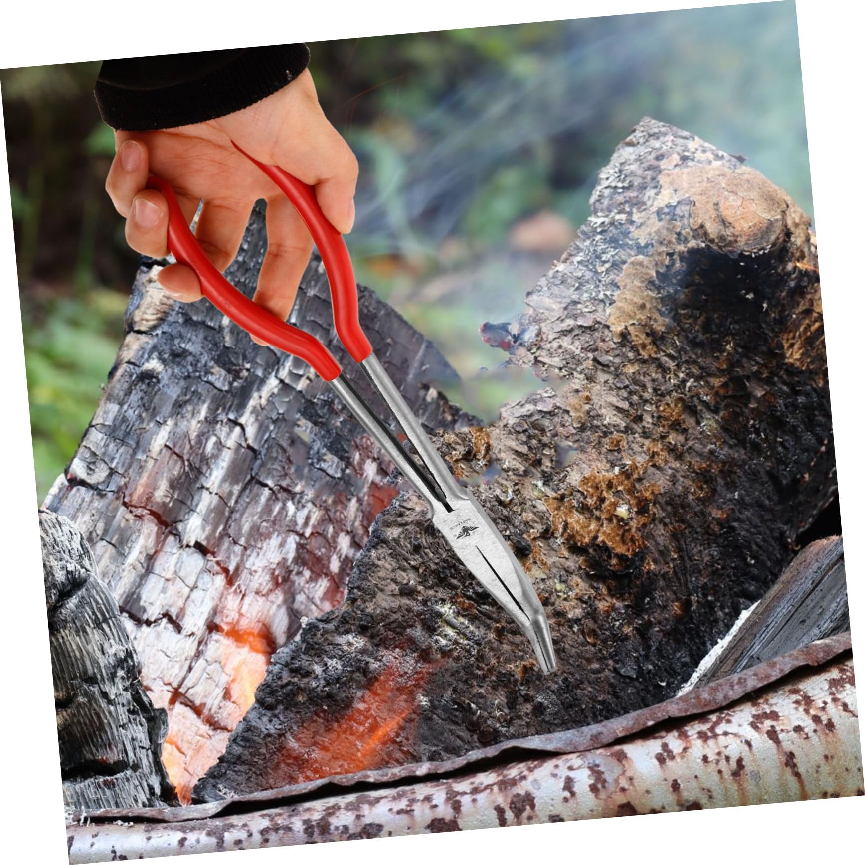 VILLCASE 5pcs Ergonomic Casting Tong Crucible Beaker Clamps Pliers Clamps for Science