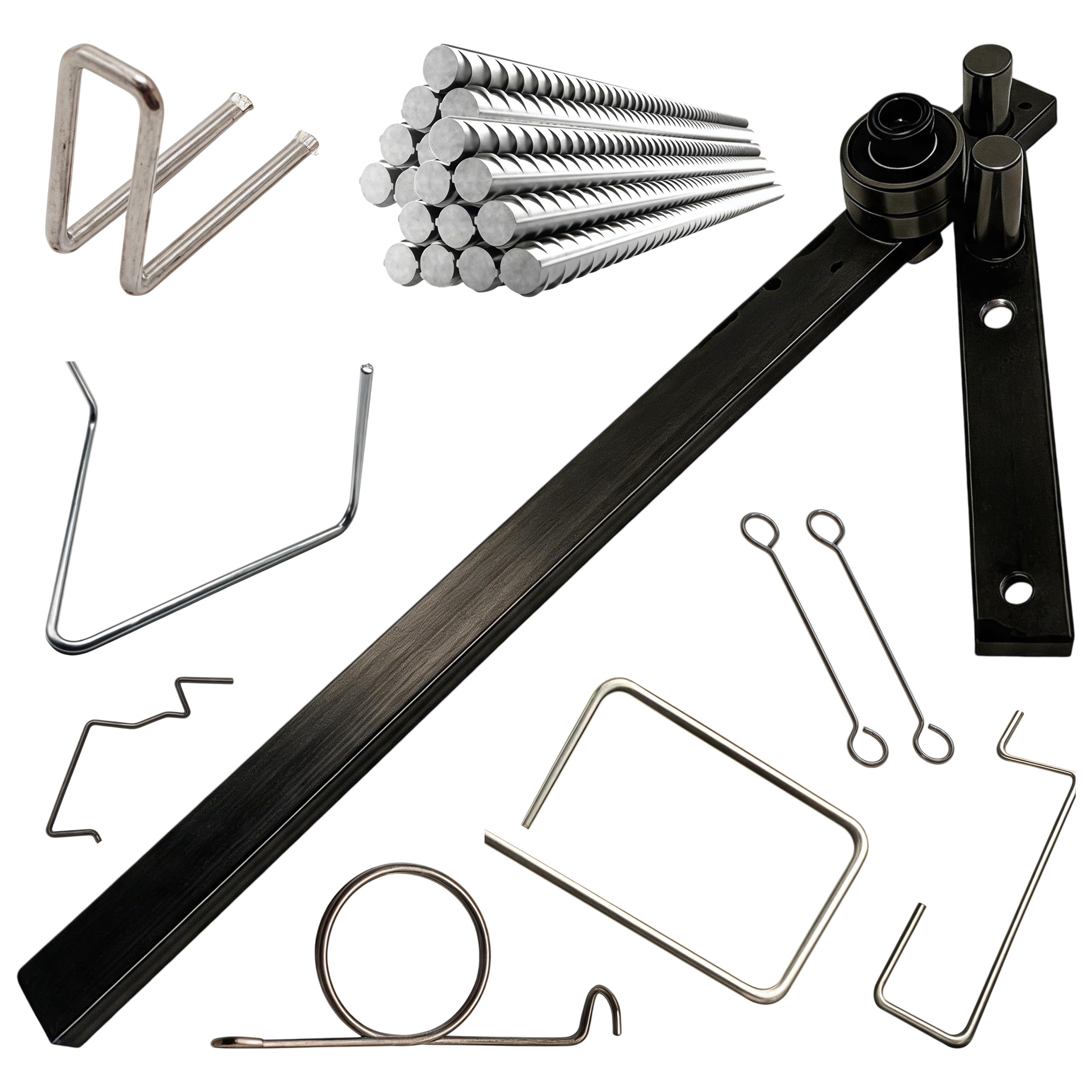 Cintreuse de barres, 12mm, pour acier, aluminium et cuivre, manuelle