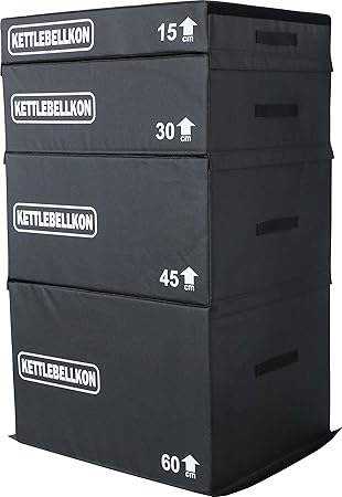Amazon Kettlebellkon ケトルベル魂 ジョイント式ソフトプライオボックス ジャンプボックス Kettlebellkon ステップ 昇降台