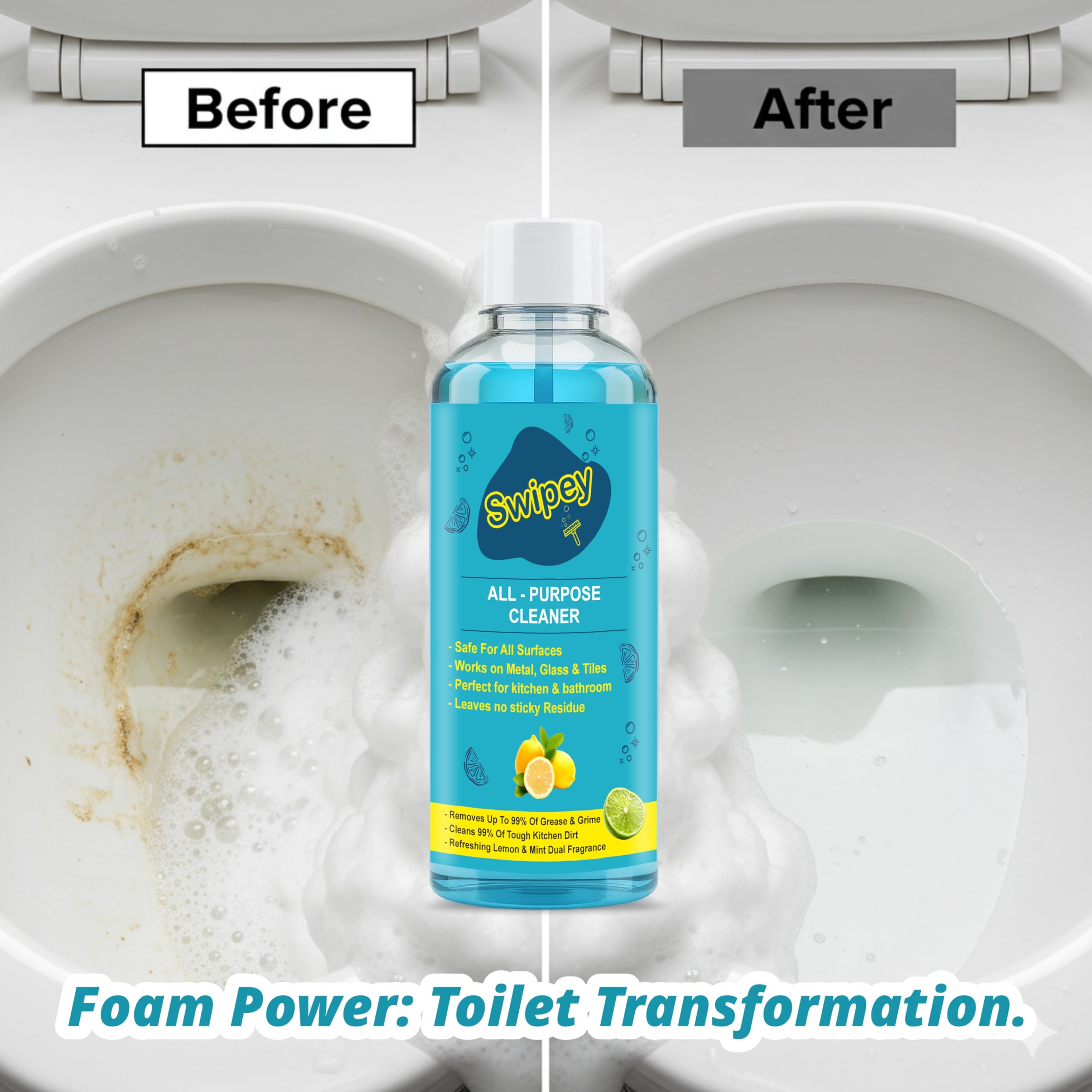 Swipey All-Purpose Cleaner, Lemon Scented, Multi-Surface Cleaning