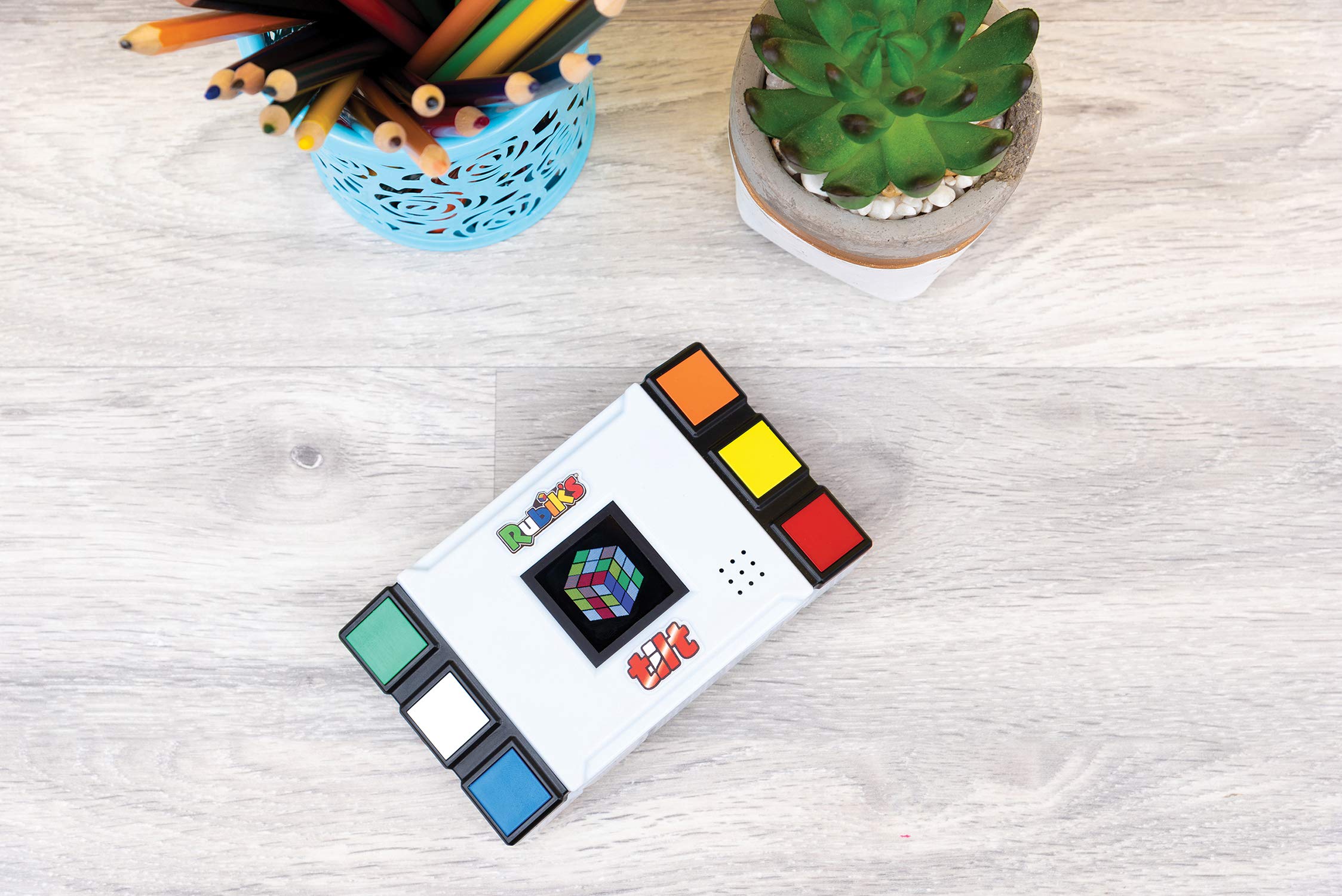 IDEAL , Rubik's Tilt Electronic Game: Twist, Turn, Learn , Brainteaser Puzzles , Ages 8+