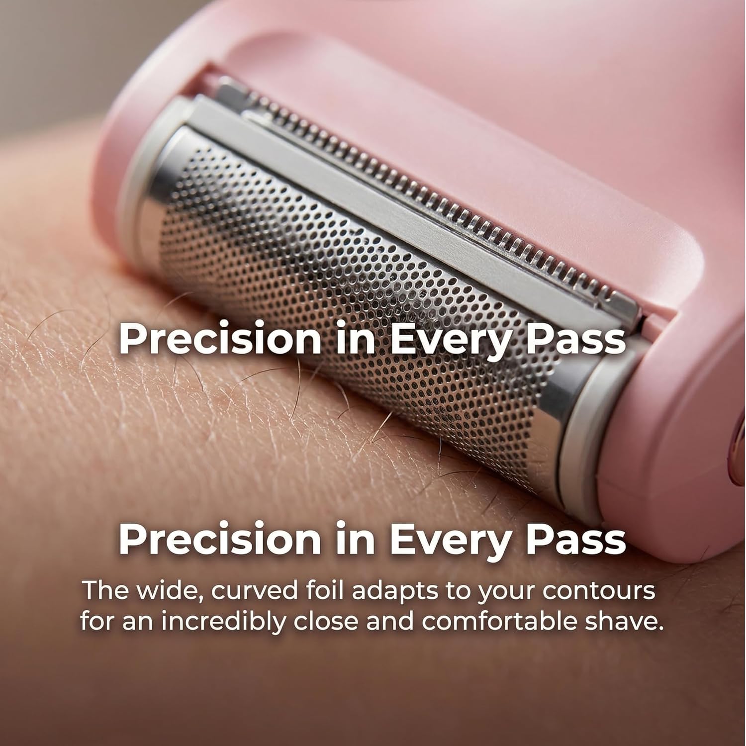 Bikini Shaver for Women, 5-in-1 Portable Body Hair Trimmer, Ipx7 Waterproof Wet Dry Use, USB-C Rechargeable, Washable Grooming Kit with Storage Pouch