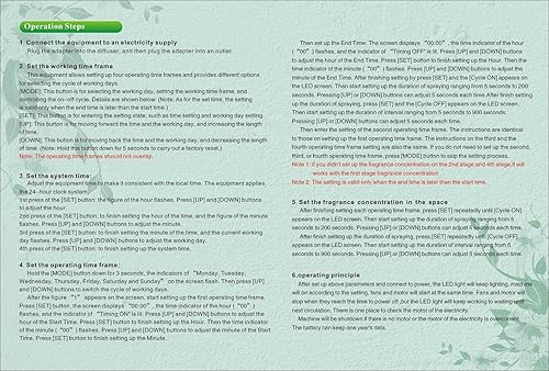 Miniatura 6 de YIYIBYUS Difusor de aceite esencial 5.4 fl oz Humidificador de aromaterapia Máquina de nebulización de fragancias Máquina de aroma de difusión