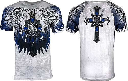Miniatura 2 de Xtreme Couture by Affliction Camiseta para hombre Tempest Biker MMA