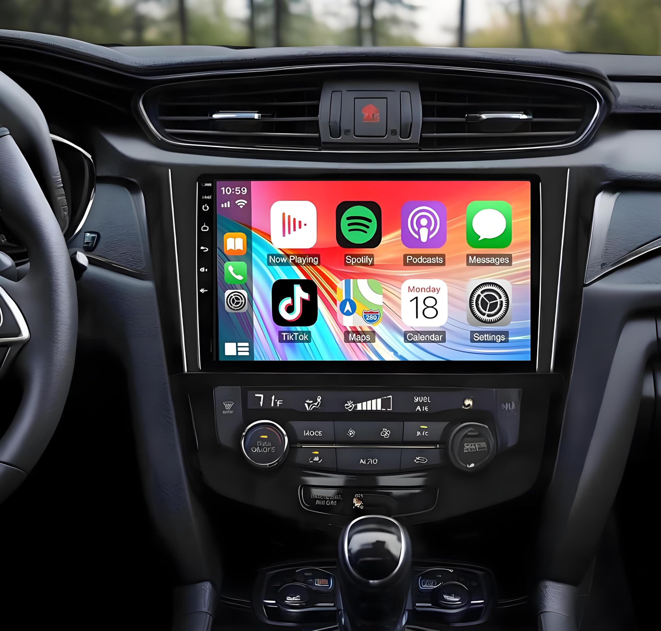 Android13カーナビ CarPlay Android Auto Android 13 Car Radio Stereo for Nissan Rogue/X-Trail/Qashqai 2014