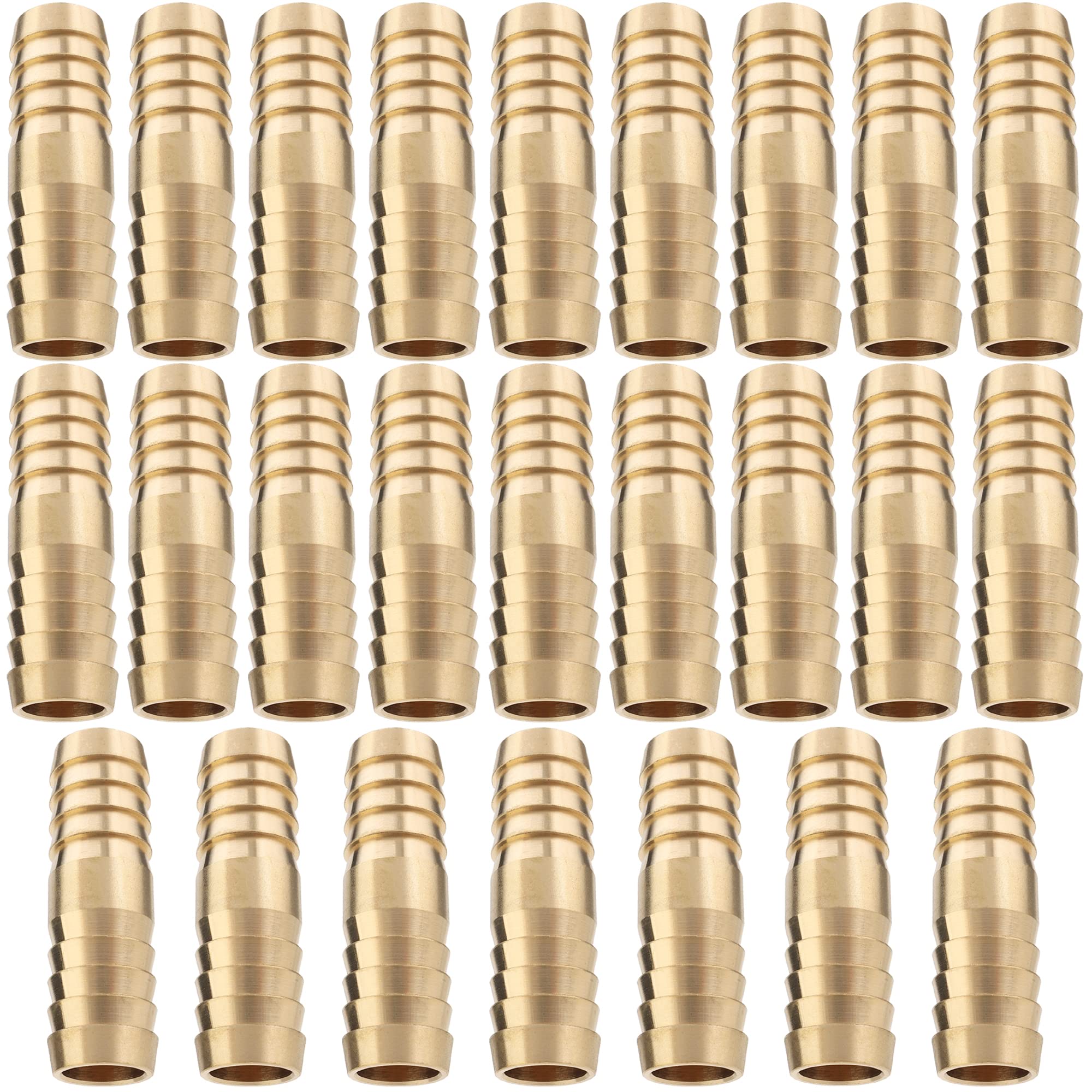 LTWFITTING Brass Barb Splicer Mender 16mm ID Hose Fitting Air Boat Fuel Hose Joine (Pack of 25)
