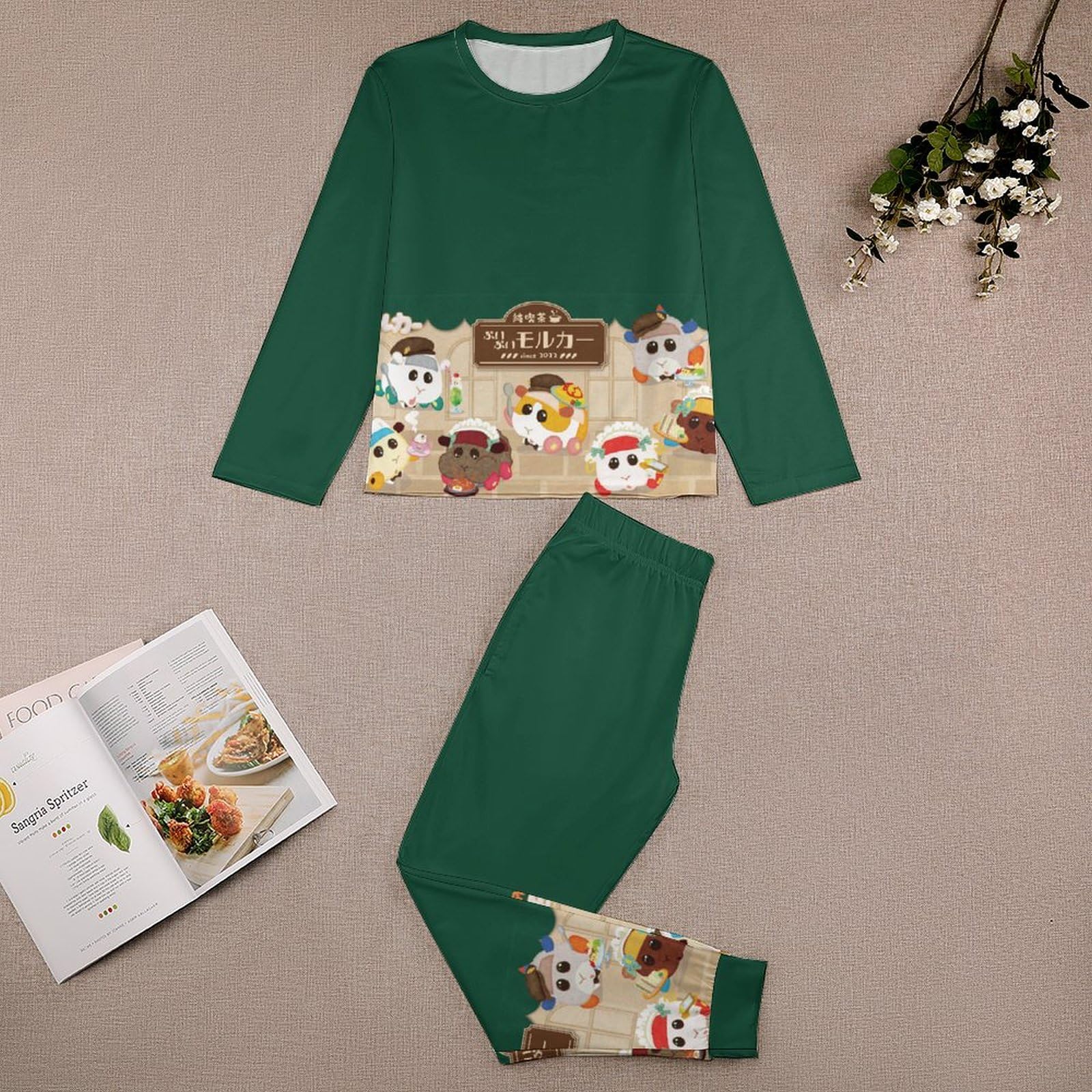 Amazon.co.jp: モルカー 子供用パジャマスーツ 長袖 キッズ ルーム  