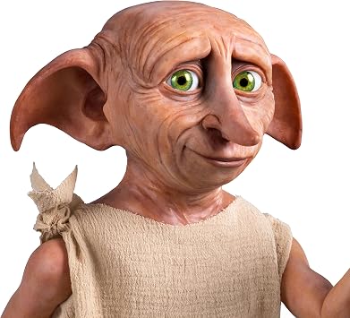 The Ashton-Drake Galleries Warner Brother's Harry Potter Dobby The House Elf Collectible Figure, 18 inches, Poseable, Hand-Painted Hard Vinyl with Glossy Inset Eyes
