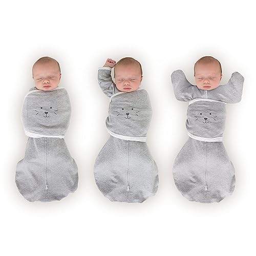 Miniatura 38 de SwaddleDesigns Saco de Envolver Omni de 6 Vías con Brazos Arriba para Recién Nacido, Más Opciones para Calmar el Reflejo de Sobresalto, Mejora el