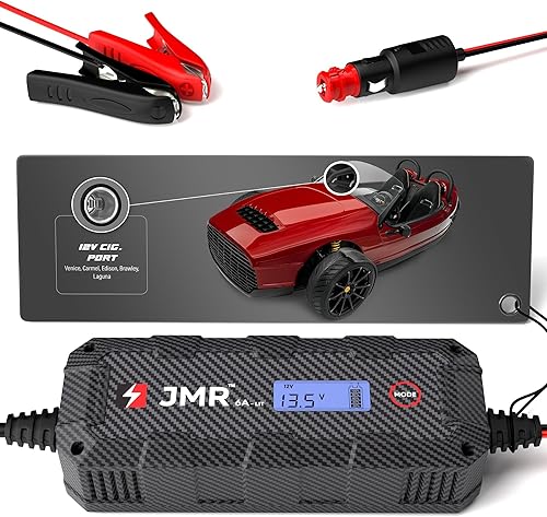 JMR - Cargador de batería para Vanderhall Venice Carmel Edison Brawley Laguna todos los modelos, cargador de goteo y acondicionador (añade modo de
