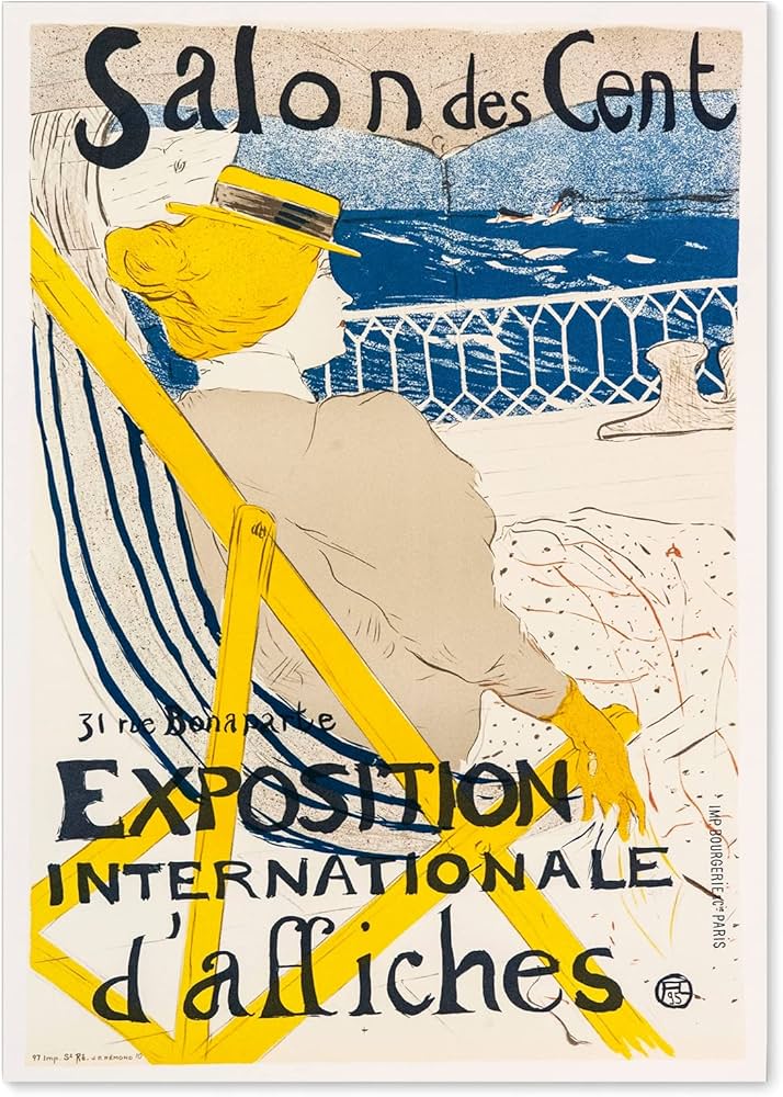 Amazon.co.jp: ポスター ロートレック 『サロン デ サン 54号室の女性