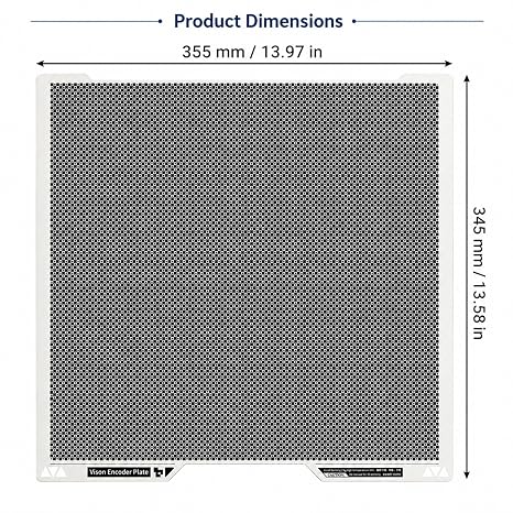 Immdinogo Vision Encoder Replacement Compatible with BambuLab H2D/H2C/H2S: 5 Minutes Calibration 50µm Ultra-Accuracy Calibration Plate Large-Size Prints for Weeks-Long Accuracy 3D Printer Accessories