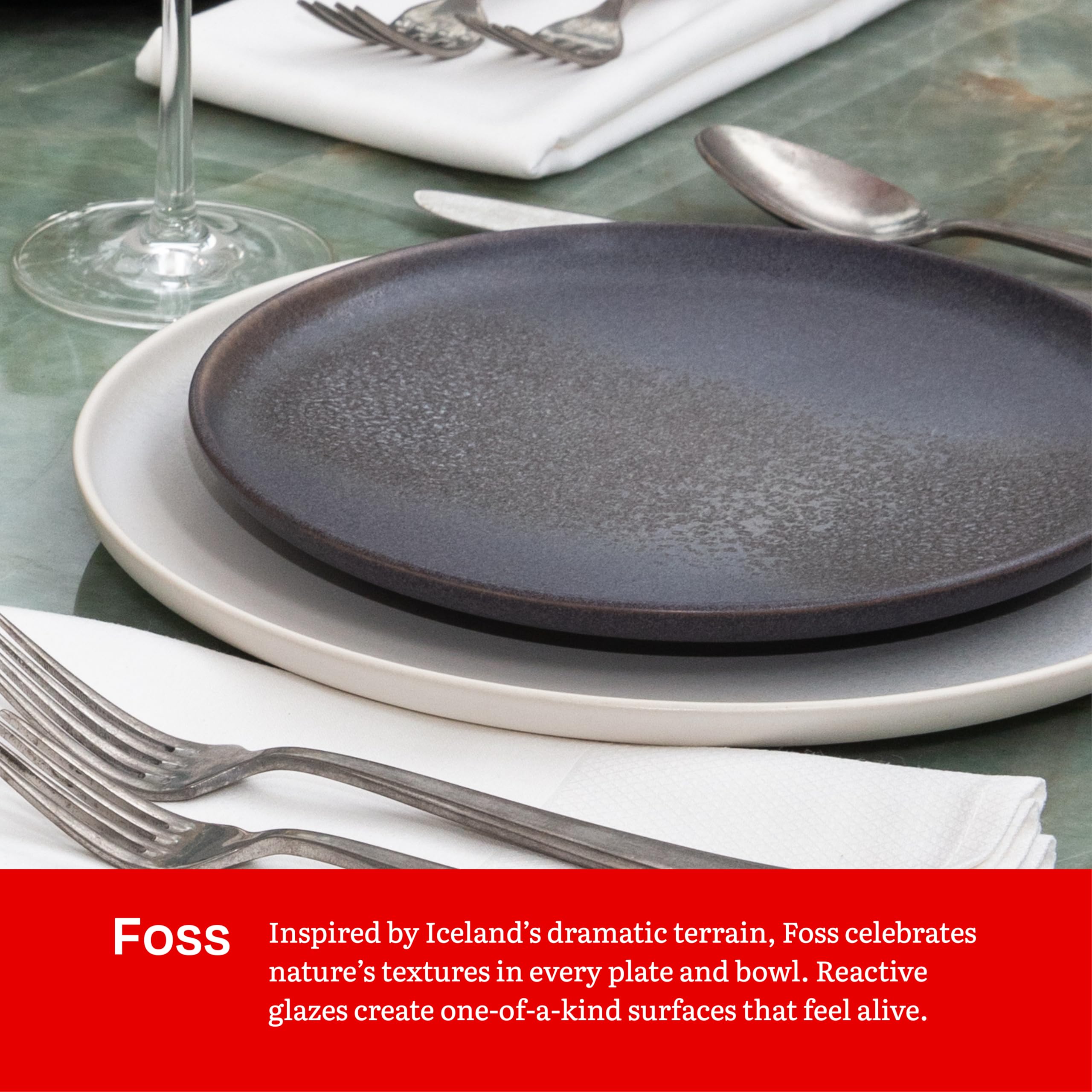 Amazon.com | Eater x Zwiesel Fortessa Foss Stoneware, 12 Piece