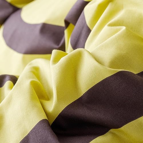 Miniatura 3 de SUSYBAO Juego de funda de edredón moderna a rayas tamaño Queen, 100% algodón, diseño de rayas onduladas, juego de 3 piezas, 1 funda de edredón con