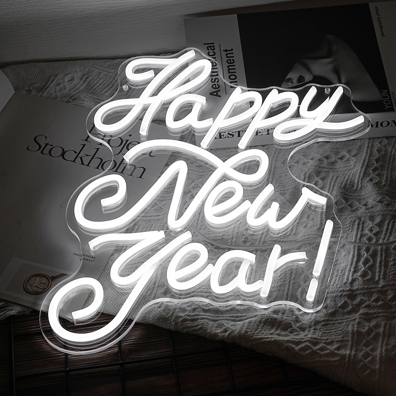 Amazon.co.jp: Happy New Year ネオンサイン 新年LEDネオンンライト