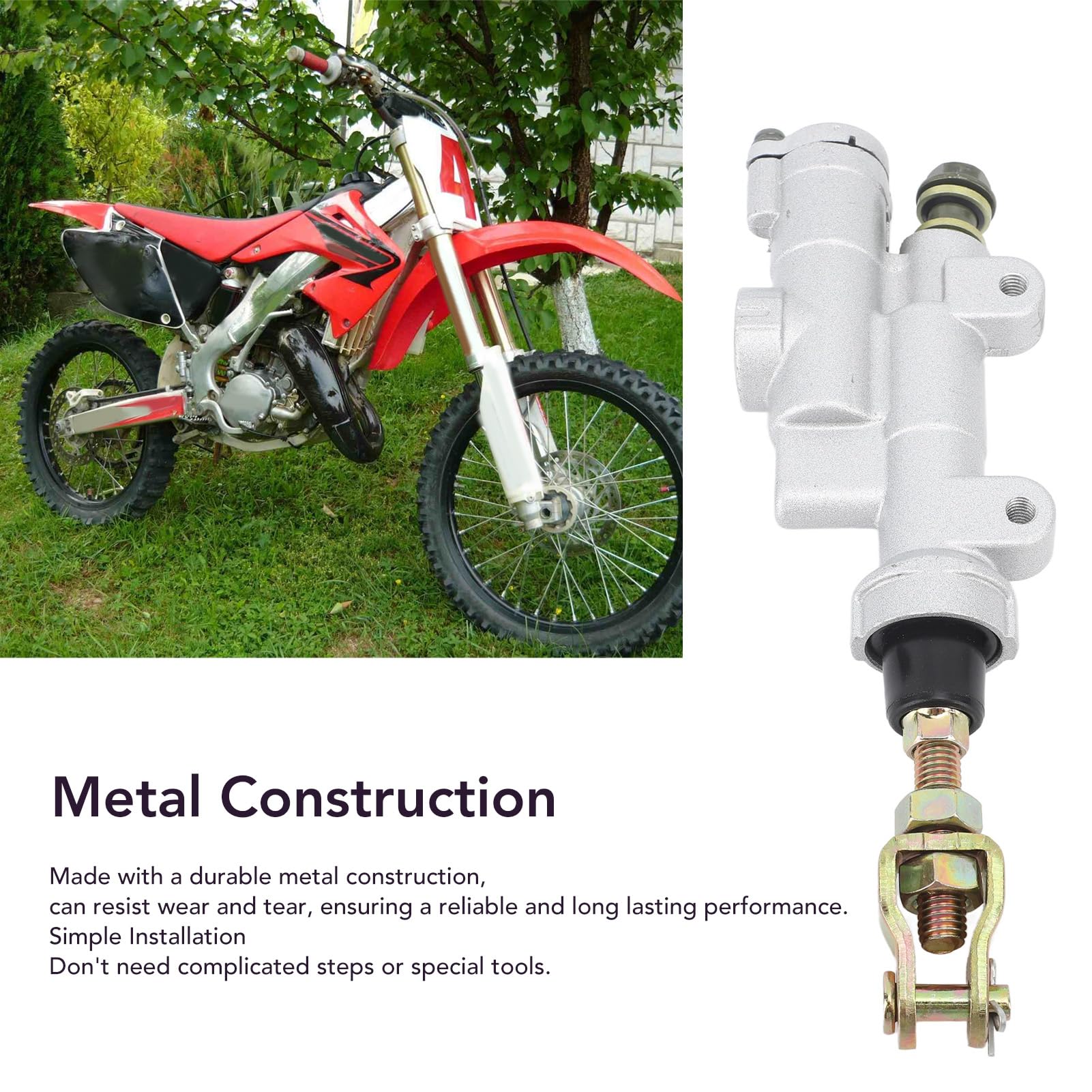 Pompa Freno Posteriore, Pompa Freno in Metallo Ad Alte Prestazioni Per CRF 250R 450R 250X 450X CR 125R 250R