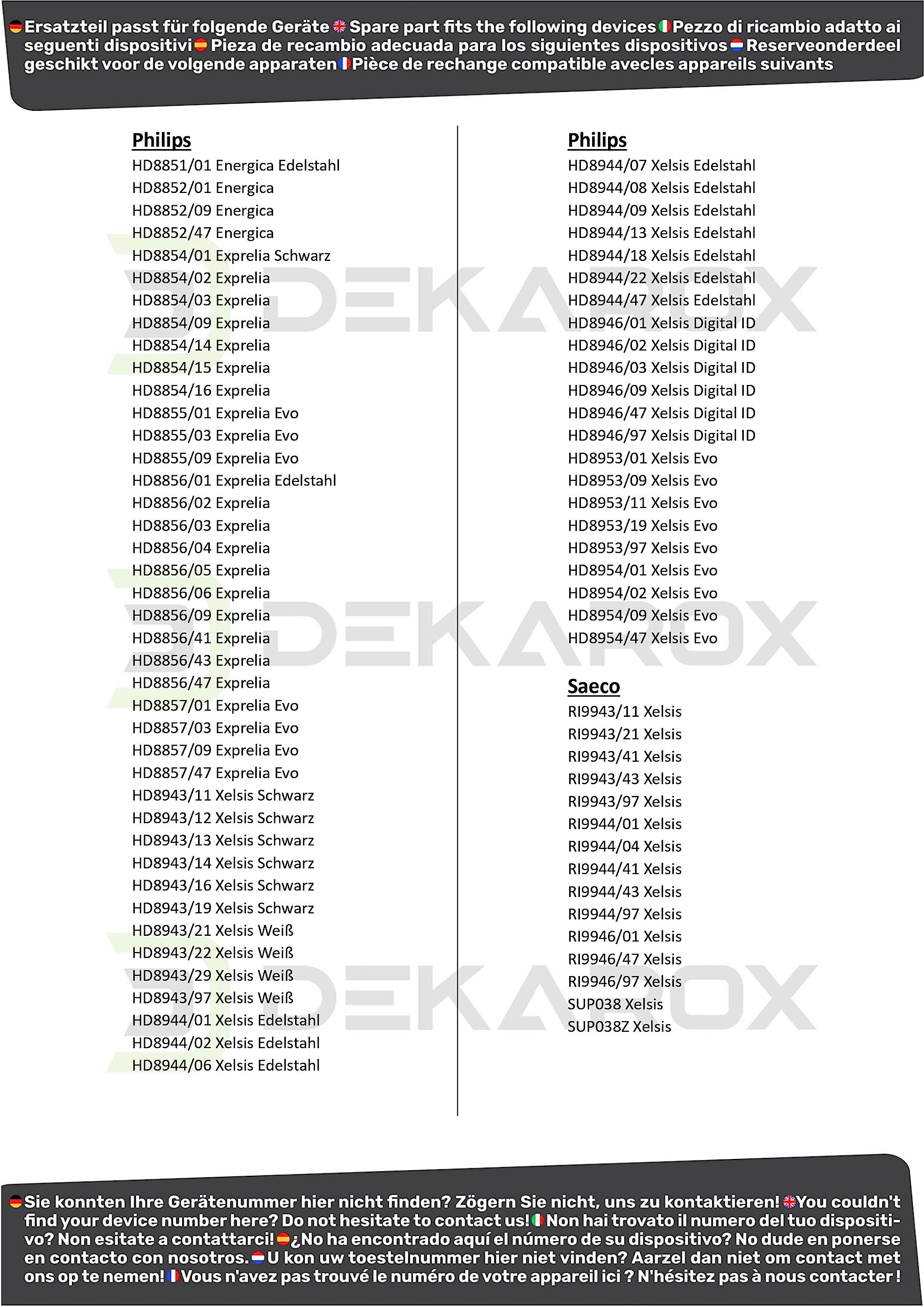 Brüheinheit Brühgruppe mit Dichtung passend für Saeco Philips 421944037611 11012810 für Kaffeevollautomat wie Xelsis Energica Exprelia HD8851 HD8852 HD8854 HD8855 HD8856 HD8857 HD8943 HD8944
