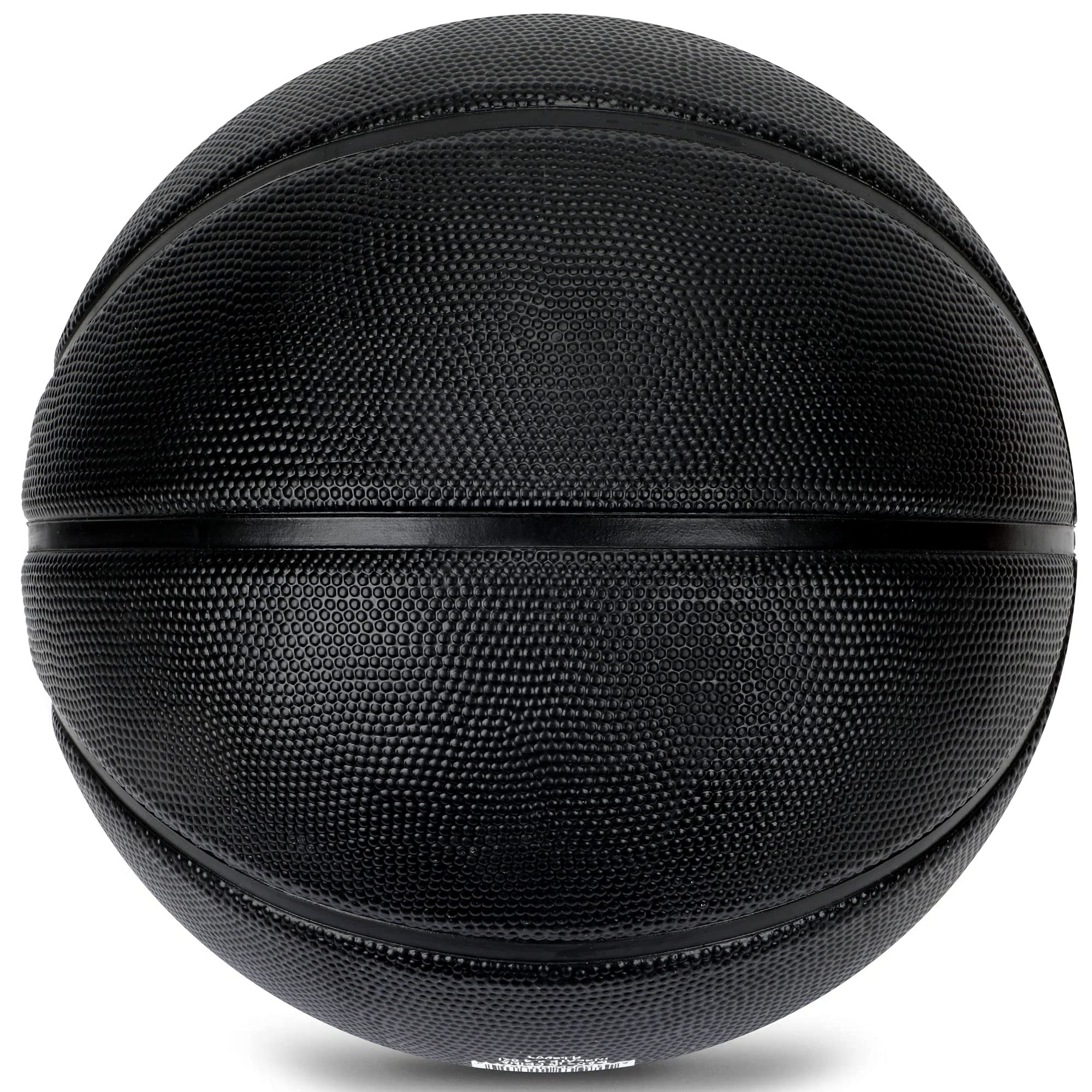 AND1 Baloncesto de goma Chaos, tamaño oficial, hecho para juegos de baloncesto en interiores y exteriores, se vende desinflado (bomba no incluida), talla 7, negro