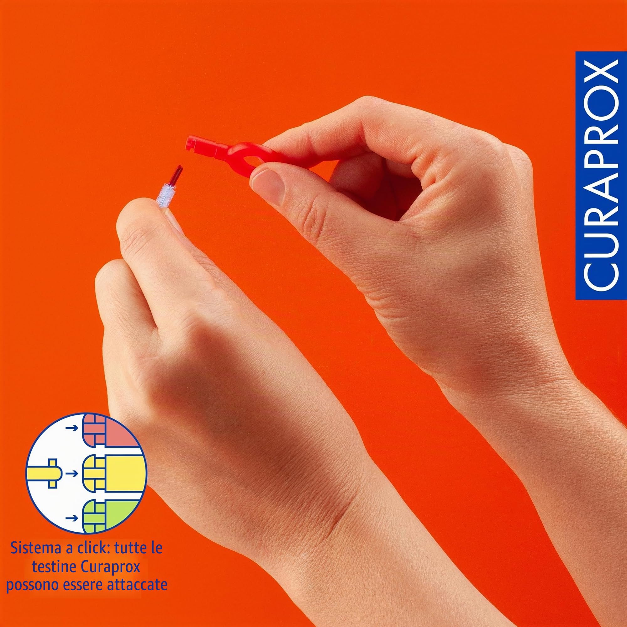 Curaprox Interdental Brush Set CPS 405 Perio Start - Per spazi vuoti più grandi e cura delle gengive/Include 5 spazzole e supporti doppi/Rosa ciliegia/Made in Switzerland