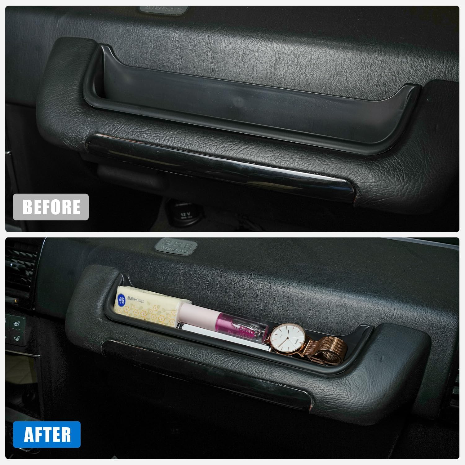 Dashboard Grab Handle Organizer for 2002-2018 Mercedes-Benz G-Wagon W463 G550/G55/G63 G65 AMG, Passenger Grab Bar Storage Tray Insert Interior Accessories