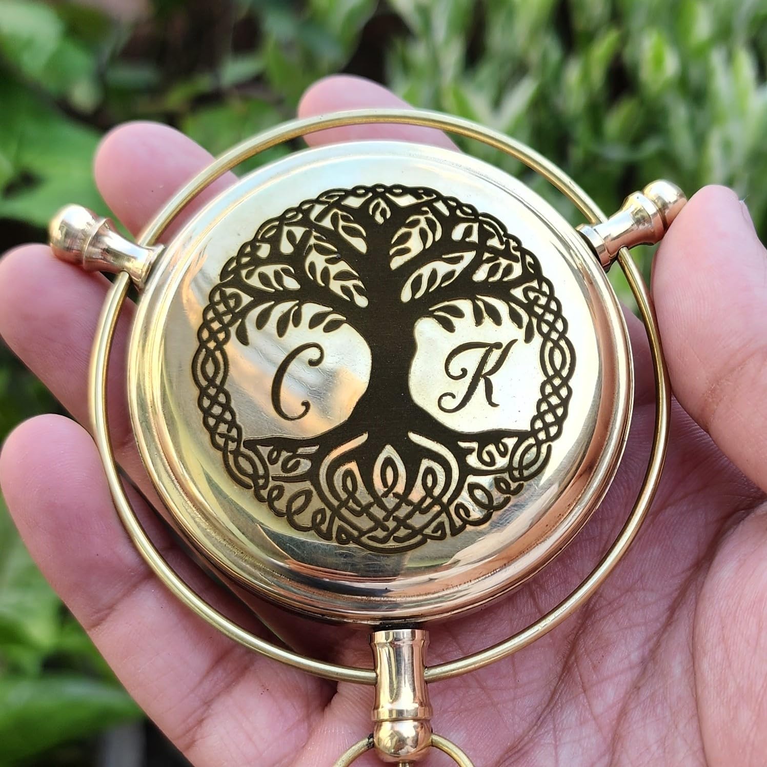 Personalized Golden Compass, The Golden Compass Alethiometer, Christmas Ornament, Best Men Gift, Unique Birthday Present, Gift for Daughter, Son, Baptism Keepsake