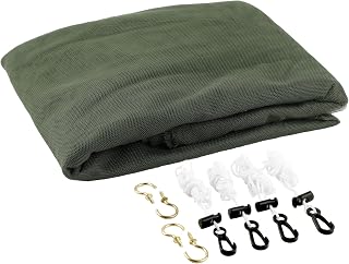 Coghlan's Rectangular Mosquito Net 240 Mesh - 32x78x59 Lightweight Camping Bug Canopy with Hanging Kit, Twine, Hooks & Anchors - Green