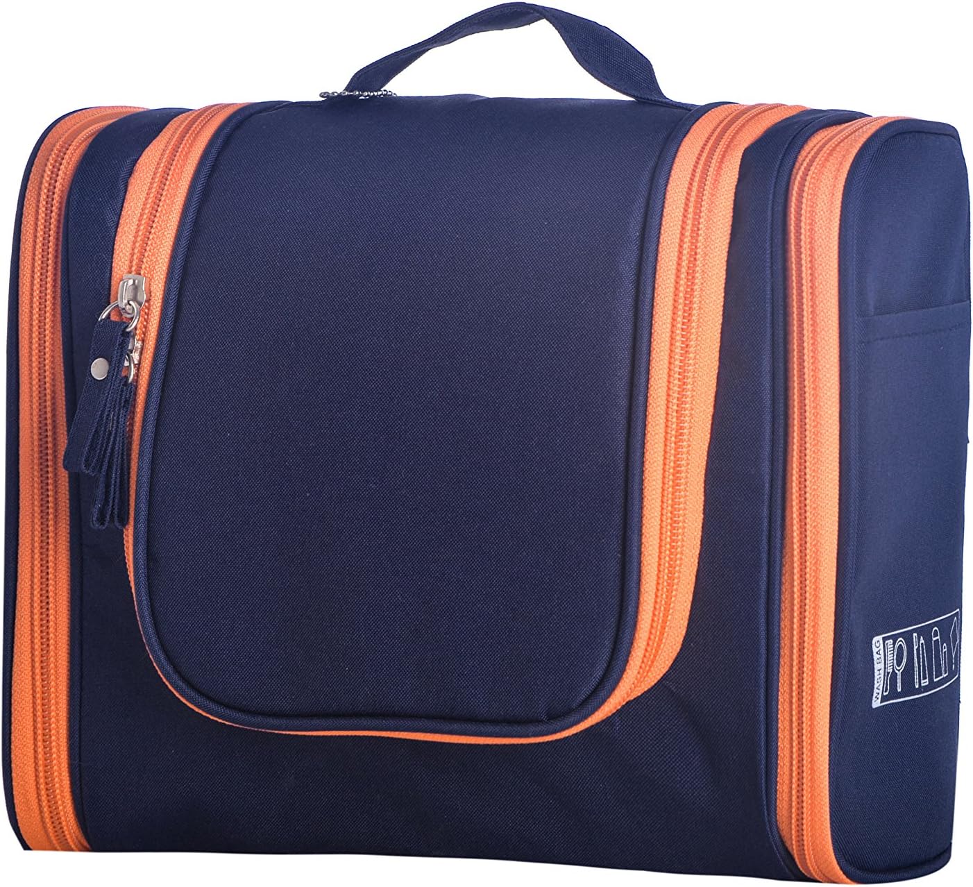 Yeeth Big Toiletry Bag with Hanging Hook -Travel Kit Organizer ,Dark Blue