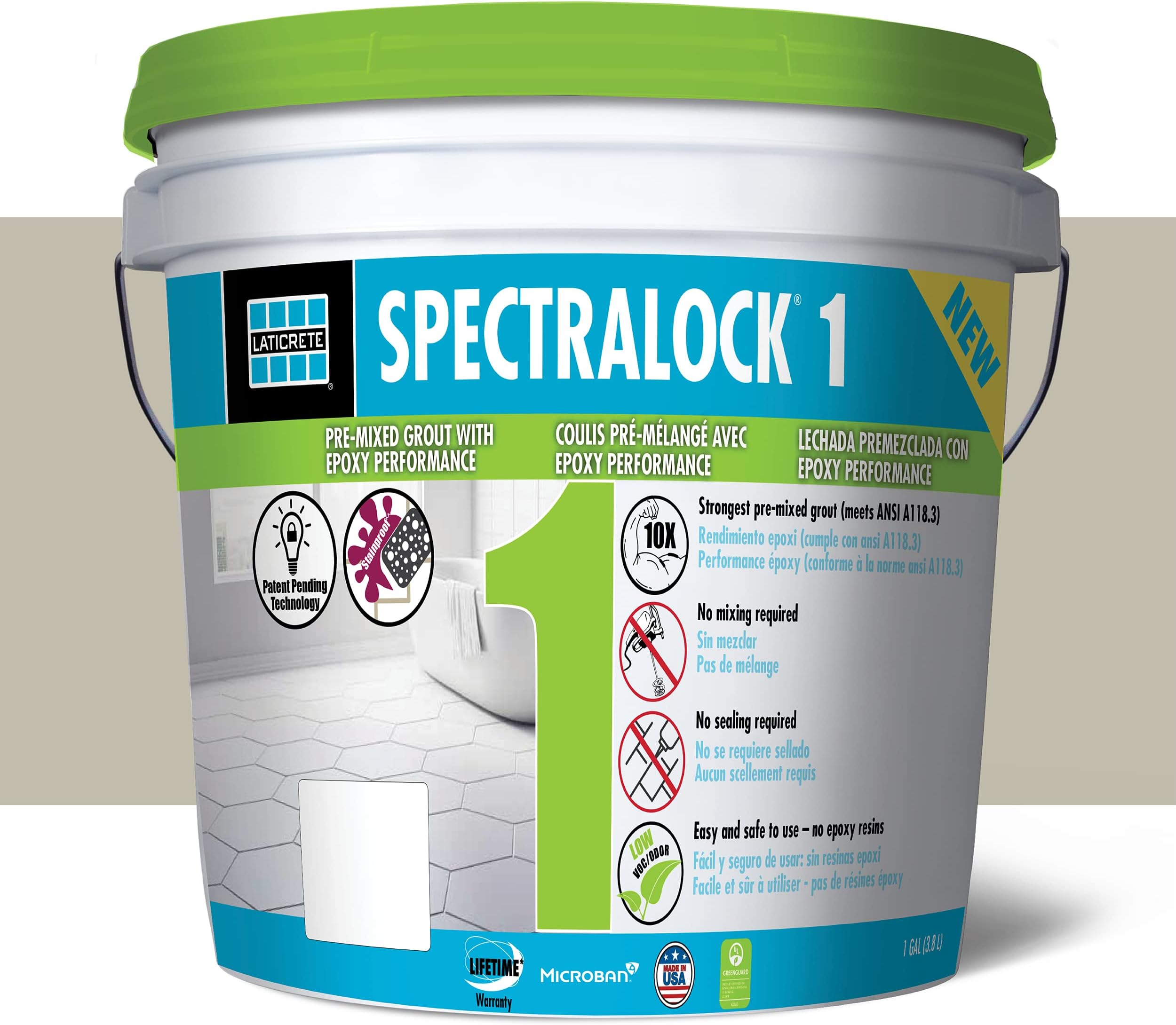 LATICRETE SPECTRALOCK® 1 Pre-Mixed Grout #17 Marble Beige