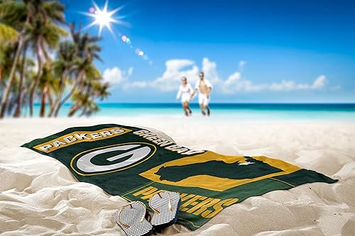 Miniatura 2 de Northwest NFL State Line - Toalla de playa, 30 x 60, Green Bay Packers
